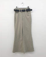 [SET]Arden bootcut pants + belt (3color)
