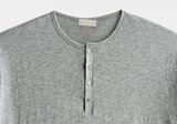Look Travis Soft Slub Henley Neck Short Sleeve T-Shirt