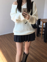Andy V-neck Knitwear (3 colors)