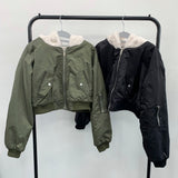 Fur ma-1 crop jumper