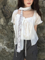 Rotik Bold Sheer Blouse (1color)