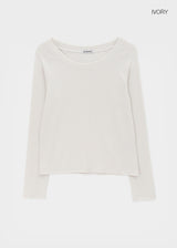 [MADE] Berun Wide Neck Long Sleeve Tee