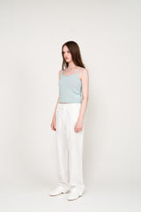 WIDE COTTON PANTS (WHITE)