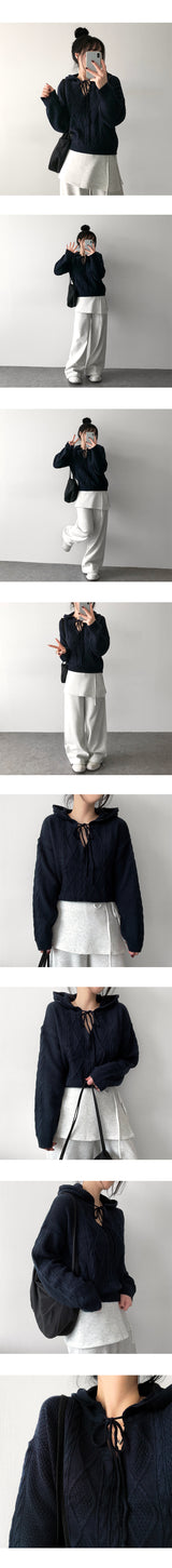 Elo String Wrap Skirt Banded Waist Pants Set
