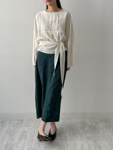 Jacquard flower long skirt