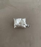 [シルバー] ハンドメイド AirPods ポーチ