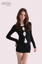 Teddy Center Dot Layered T-Shirt