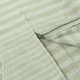 Striped Knit Zip Hoodie - Sage