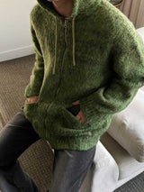 ASCLO Clover Brush Knit Hood Zip Up (4color)