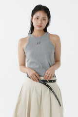 ALL-DAY SLEEVELESS TOP_MELANGE GRAY