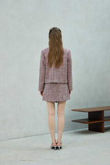 CHERISH TWEED SKIRT PANTS / RED