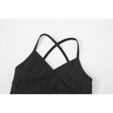 DOT CAMISOLE-BLACK