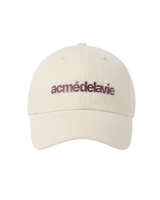 26SS TWO COLOR EMBROIDERY BASIC BALL CAP