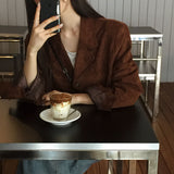 [Bellide made/boy fit] INAF Suede Slit blazer jacket