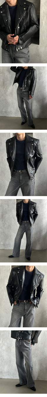 [PREMIUM] Shoulder bike rider jacket (2color)