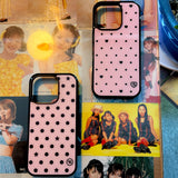 [MADE] s ♥ dot. (pink) glass bumper iPhone case