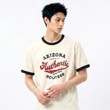 Essential Standard Short-Sleeve Ringer T-Shirt Arizona Cream