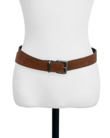 deond silver suede belt