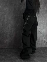 shine studded cotton pants (2color)