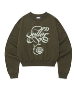 W CLASSIC ROSE SWEATSHIRT OLIVE(CV2EFFM446A)