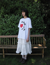 DOT LOGO OVERFIT TEE (WHITE)