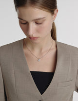 26SS★ Essence Silver (W) Moissanite Eclat Necklace