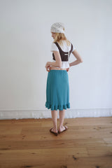 Aile frill skirt_teal