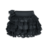 13DE MARZO Bear Lacy Bud Skirt