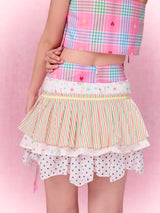 Best Day Ever Overlay Skirt Belt (Peach)