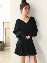 Halter V knit