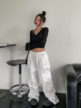 Lorna Pigment Nylon Double Cargo Pants