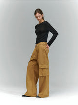 BTB :  THE CLASSIC CARGO JEANS [SAND BEIGE]