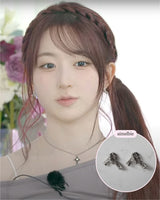 [Aespa Giselle, NMIXX Haewon Piercing] Vintage Knot Piercing - Silver