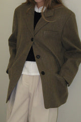 Mago herringbone jacket_beige