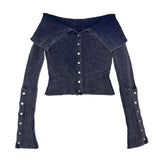 Button off knit