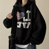 LOVE American flag hood [Fleece]