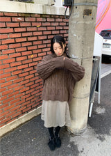 ストライプブレンドスカート