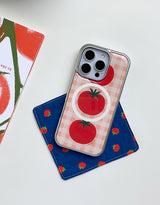 [MADE]トマトケチャップ シルバーエポキシ MagSafe対応 iPhoneケース