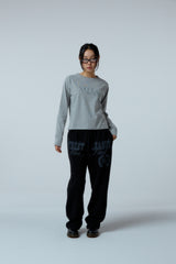 EEERRR Distorted Logo raglan long sleeve (Melange)