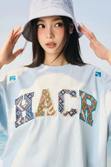 エスニックパッチエンブロイダリーTシャツ