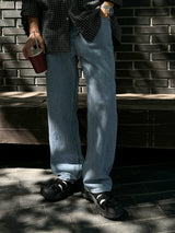 ASCLO Cooling Linen Wide Denim Pants (3color)