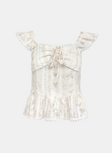 Velo Floral Tiered Blouse