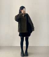 Momo Dangala Loose Fit Collar Sweatshirt