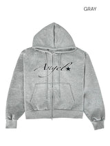 エンジェル2wayルーズフィットフーディージップアップ 2 colors