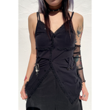 LACE JERSEY TOP