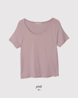ソフトモダールベーシック半袖Tシャツ (6color)