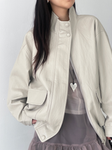 soft leather jumper