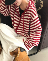 [MADE] Spell Food Border Knit Zip-Up