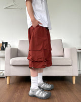 Nylon Cargo Bermuda Pants