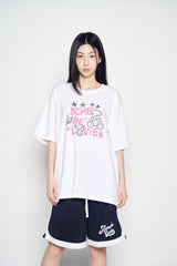 25SS UNIVERSE DRAWING SHORT SLEEVE T-SHIRT WHITE